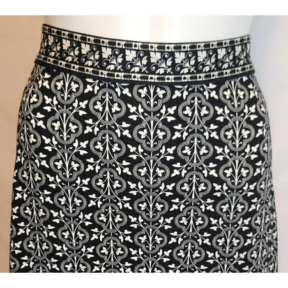 Max Studio Patterned Knit Pull-On Skirt Size XS